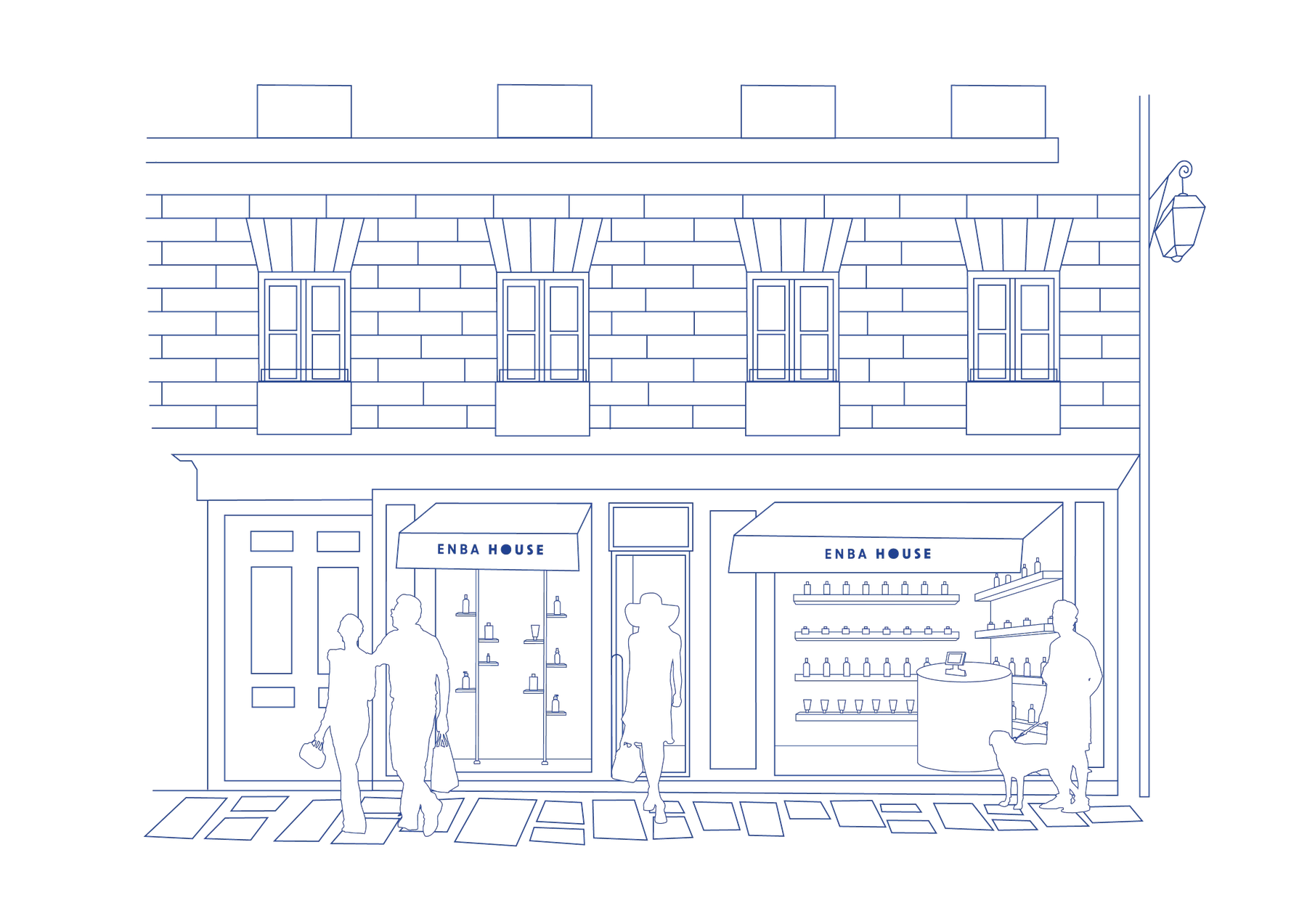 ENBA HOUSE boutique facade &mdash; Paris &mdash; natural beauty concept store opening July 2026
